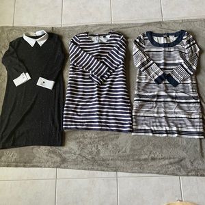 !!! 3pc Lot 100% Silk & Merino Wool Dresses !!!